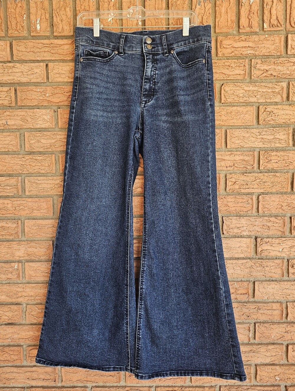Sofia by Sofia Vergara Margot Wide Leg Dark Blue High-Rise Wide-Leg Jeans